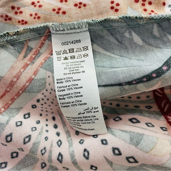 Evans Tropical Windown Tiers Flutter Sleeve Dress Size 22/24 - Picture 10 of 10